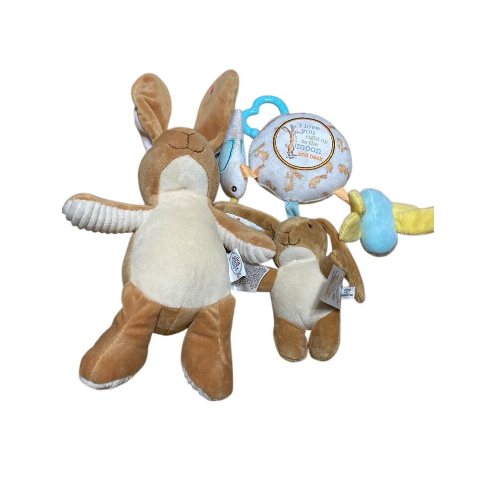 Guess How Much I Love You Plush Bunny & Rattle Stroller Clip Kids Preferred‎